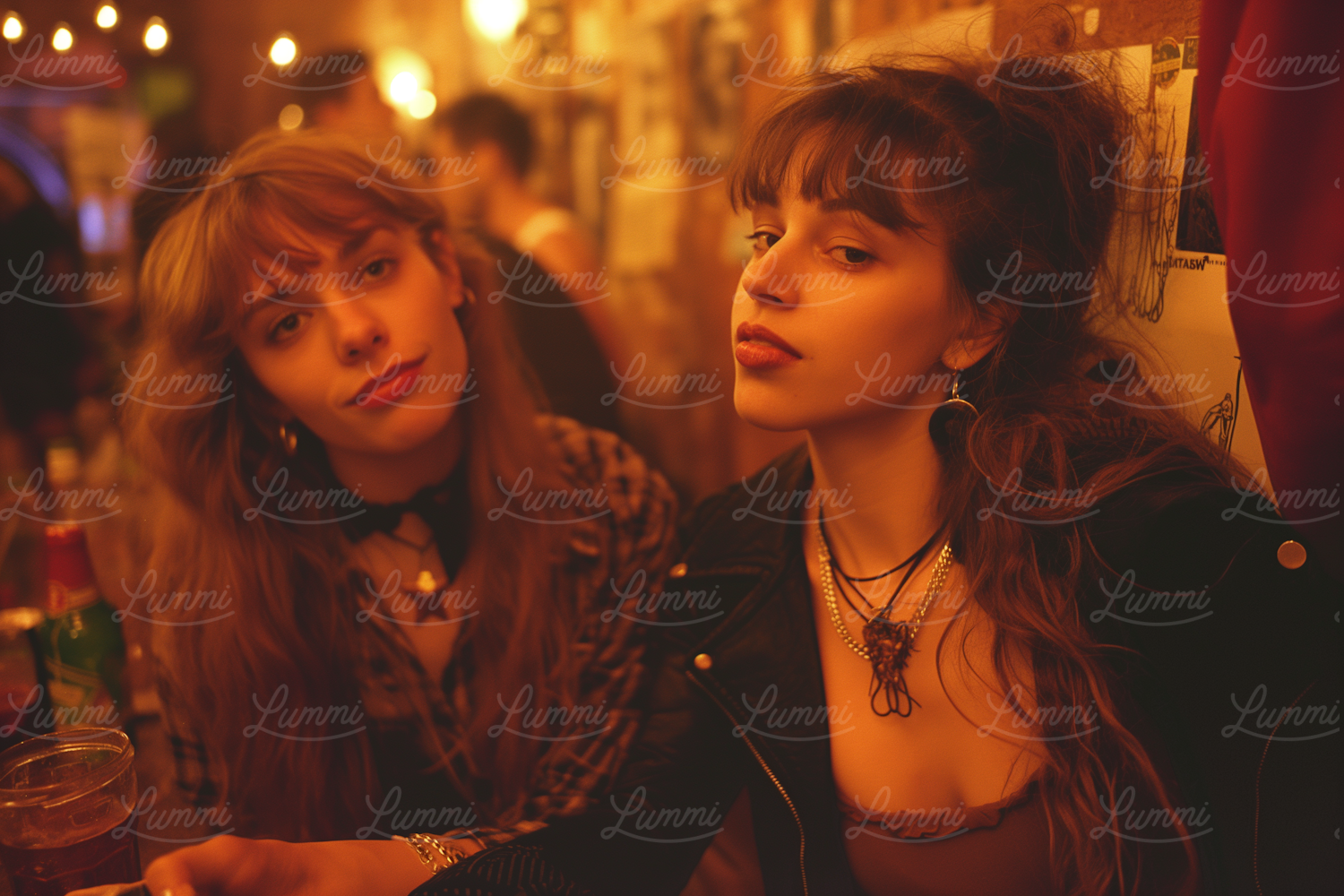 Two Women in Cozy Bar Atmosade