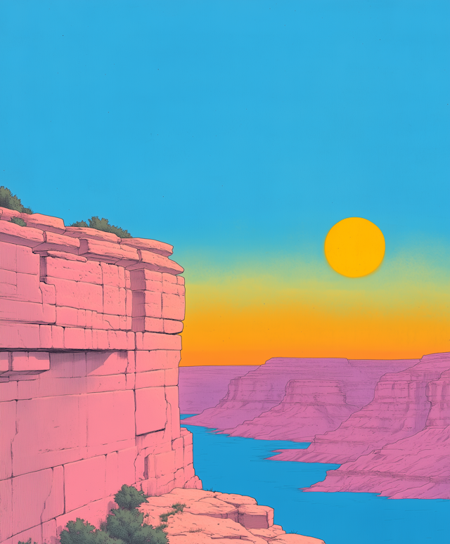 Dreamlike Canyon Landscape