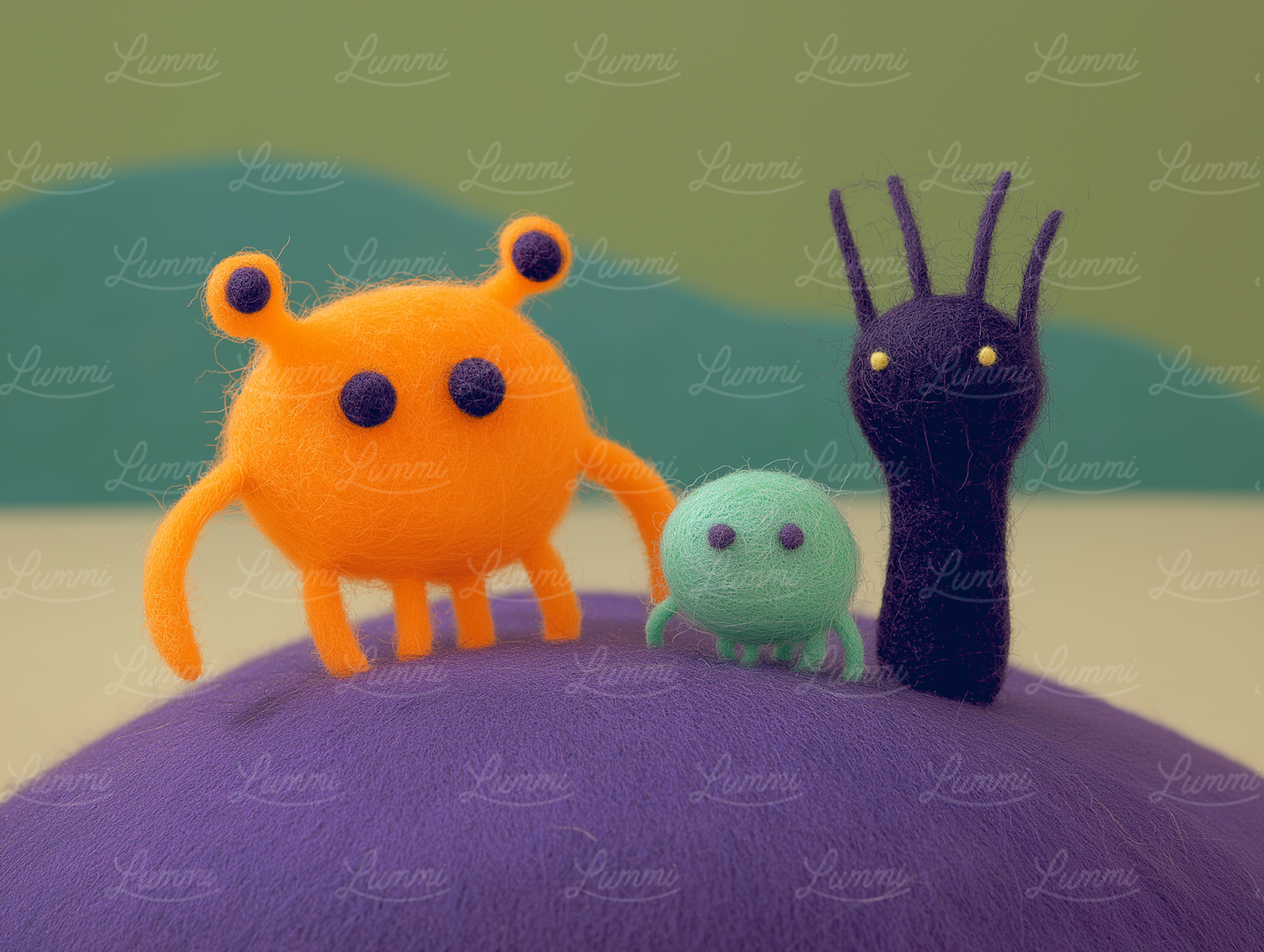 Whimsical Felted Wool Creatures