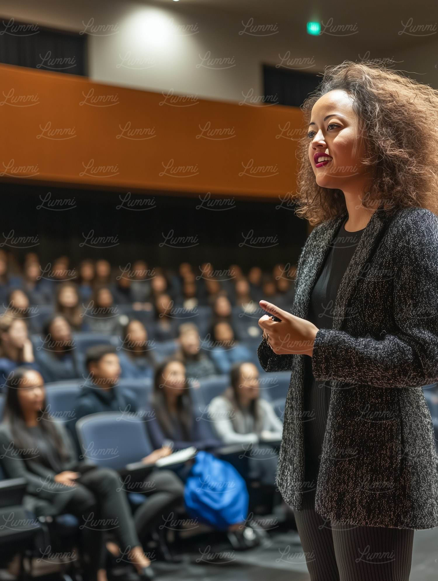 Woman Giving a Presentation