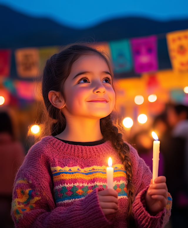 Girl with Candles