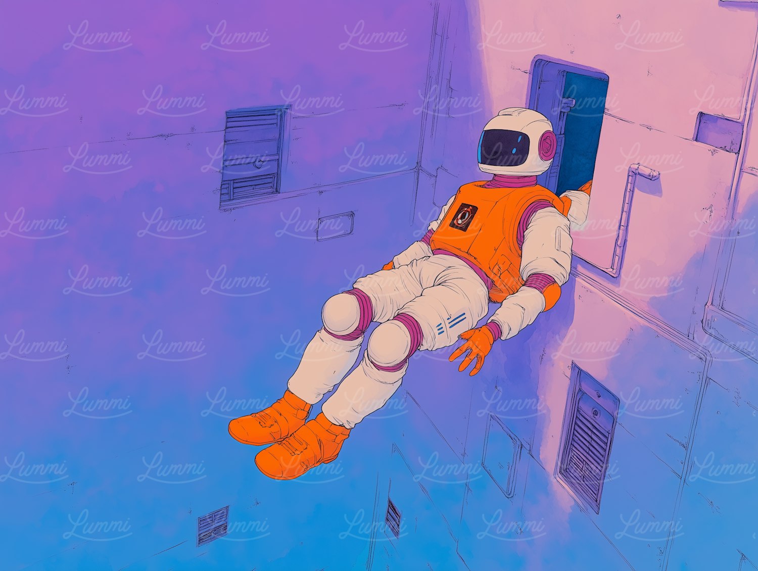 Astronaut in Zero-Gravity