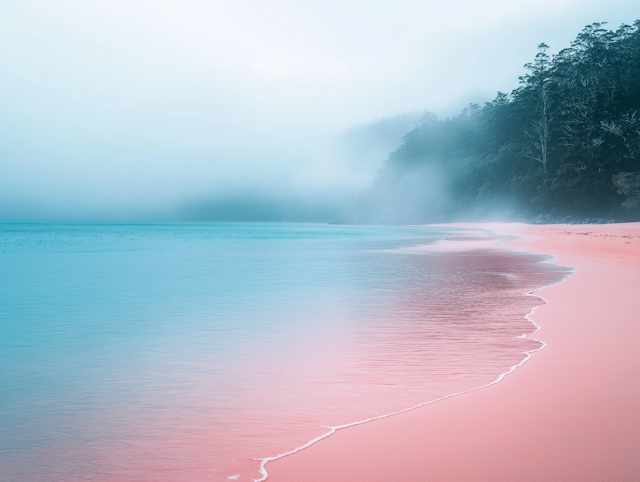 Surreal Colored Beachscape