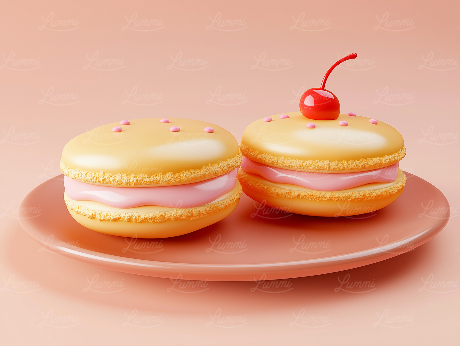 Stylized Macarons Illustration