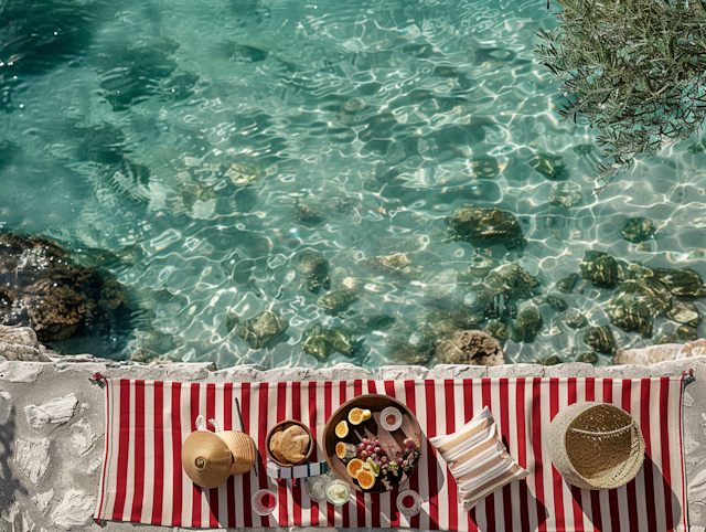 Tranquil Picnic by the Sea