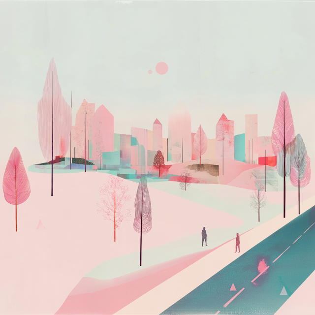 Dreamlike Cityscape