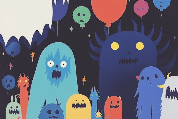 Colorful Cartoonish Monsters