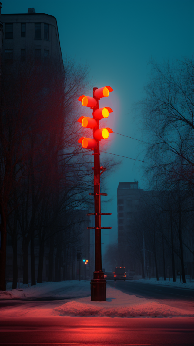 Crimson Signals at Twilight