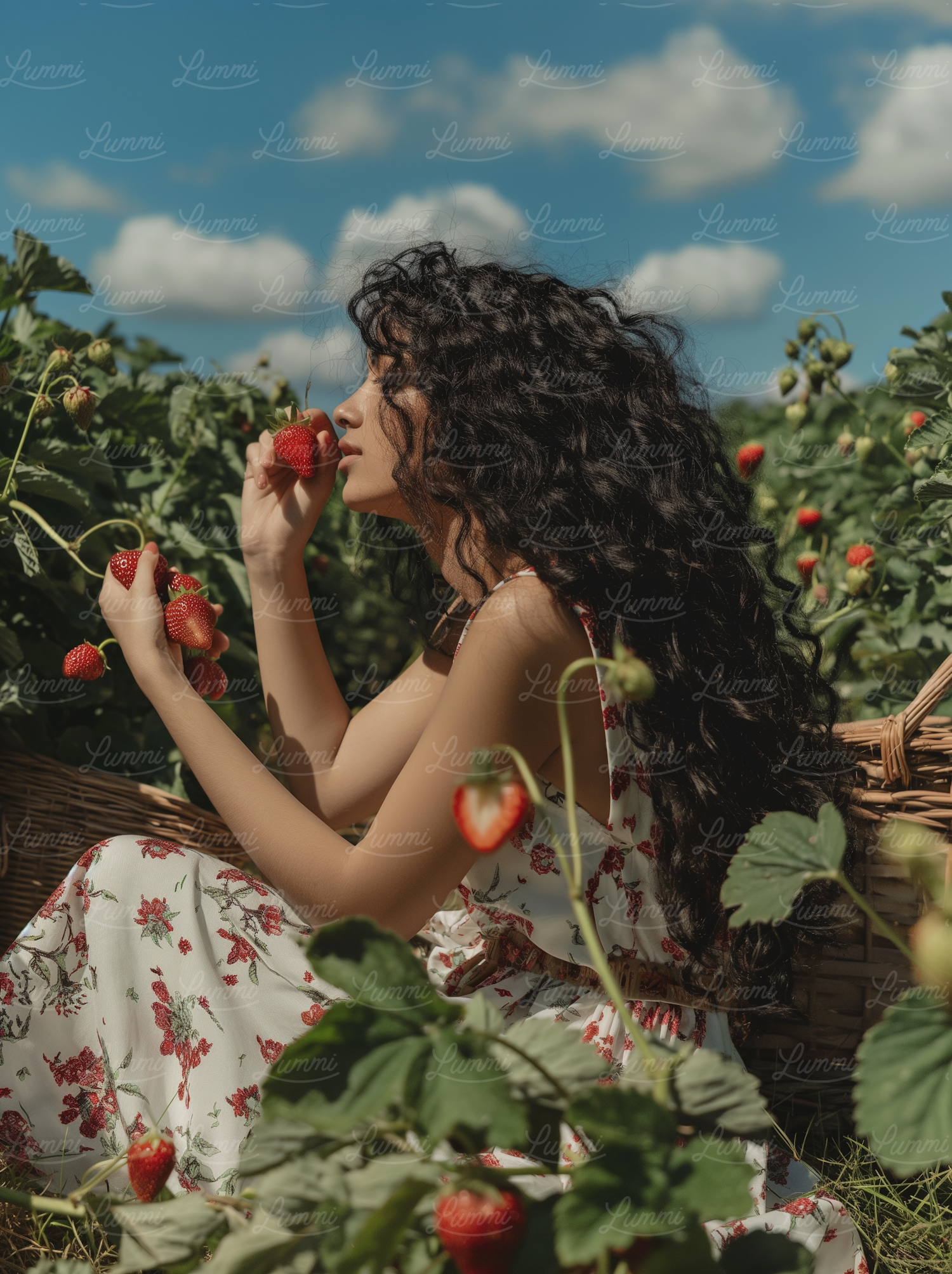 Tranquil Strawberry Field