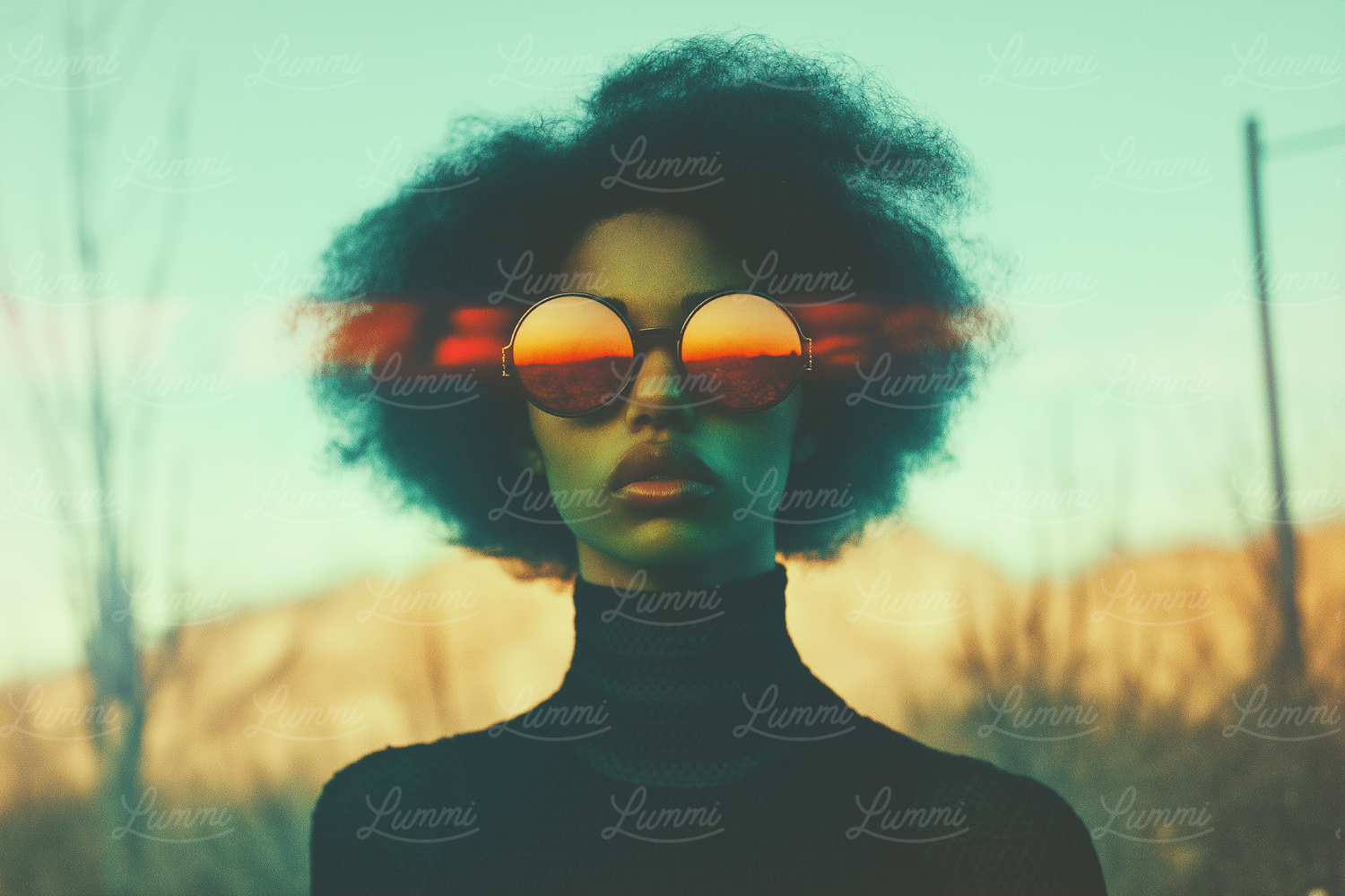 Sunset Reflection Portrait