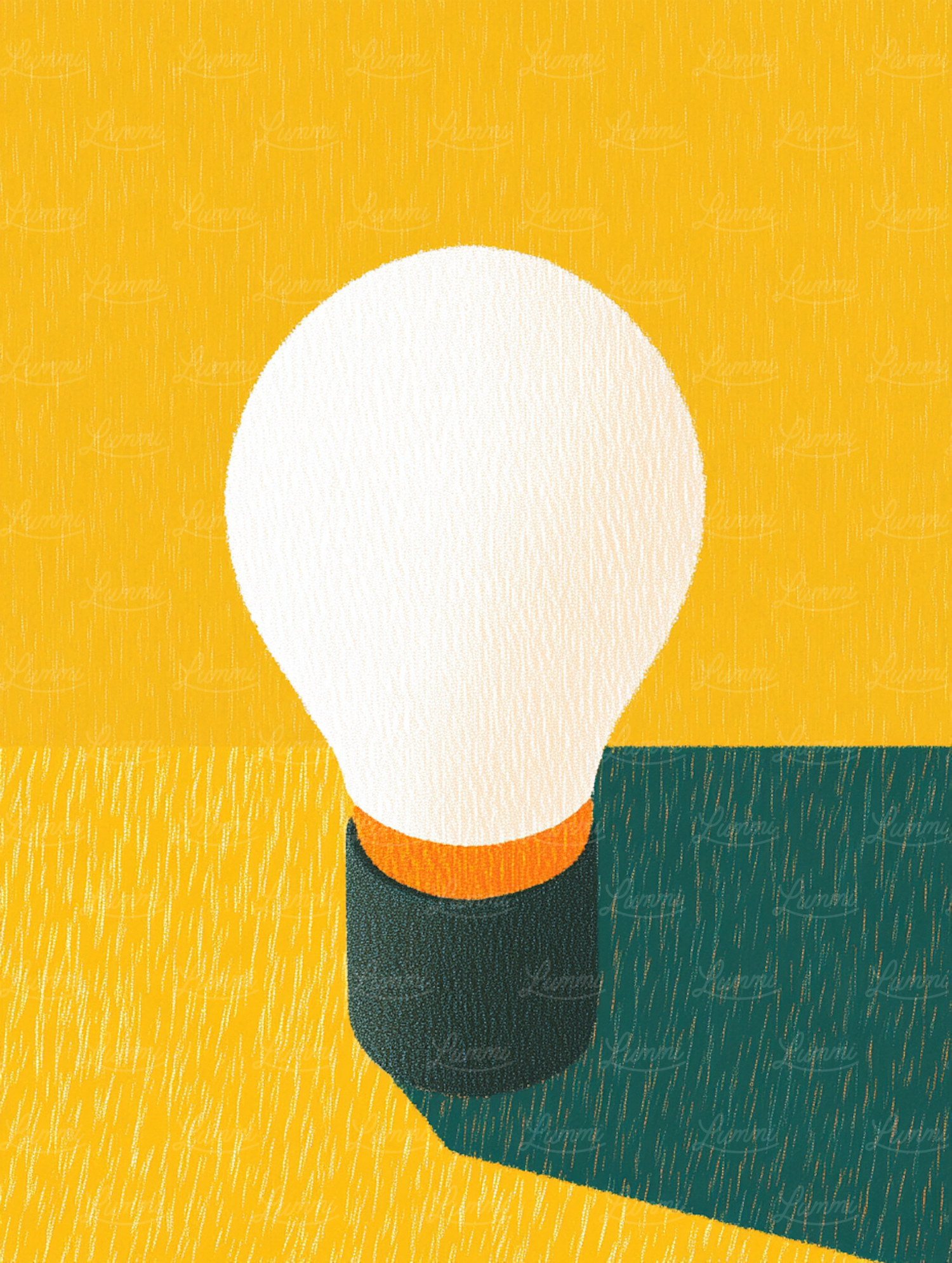 Stylized Light Bulb Illustration