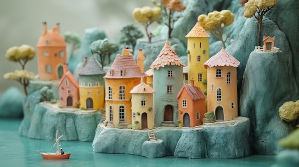 Whimsical Miniature Village