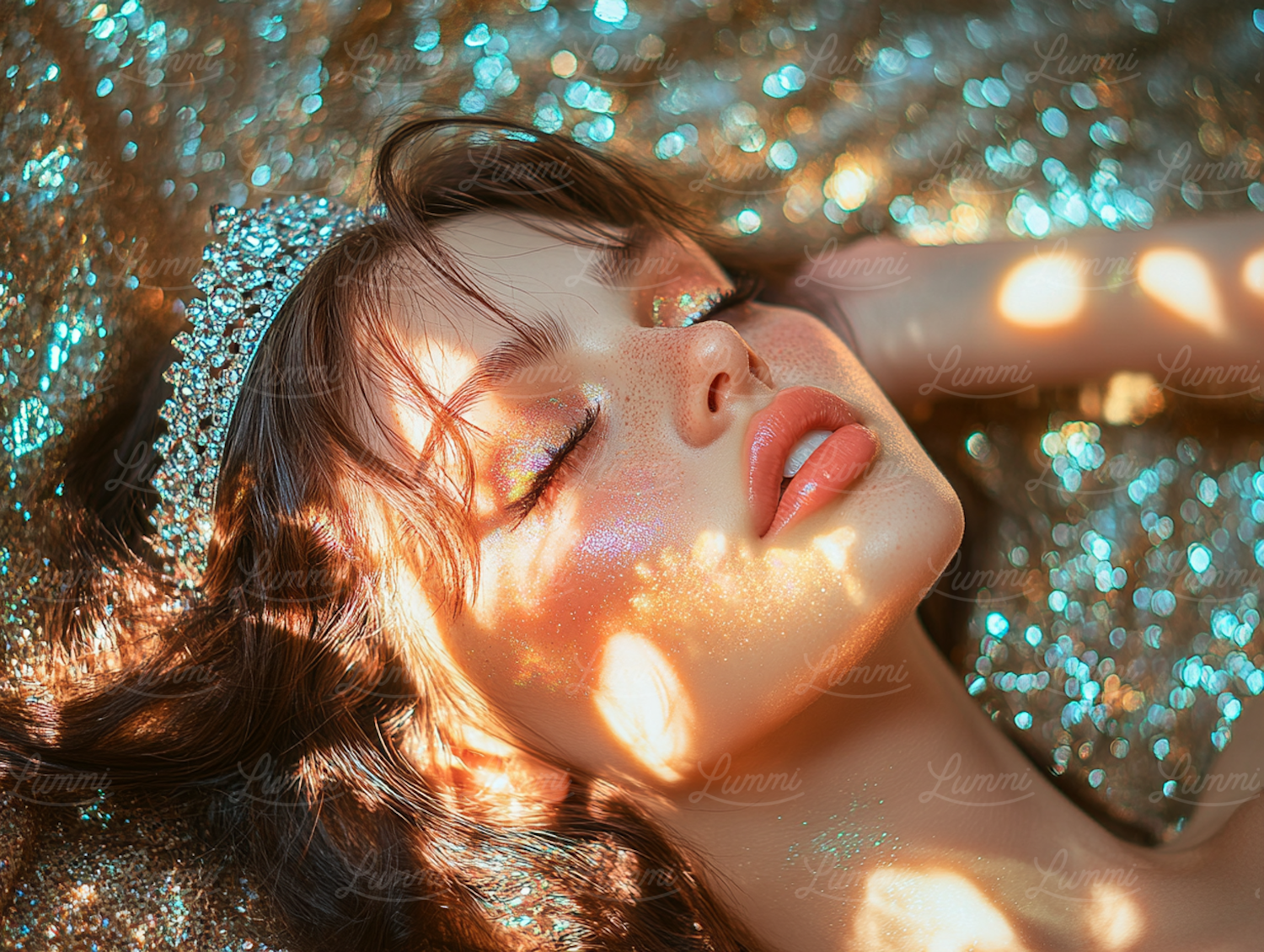 Dreamy Glitter Portrait