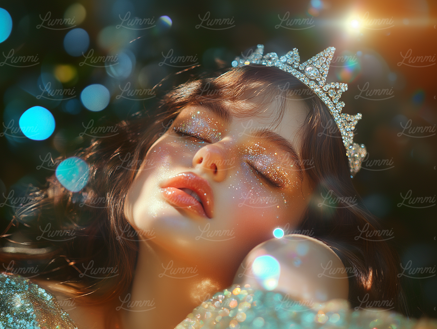 Ethereal Young Woman with Tiara