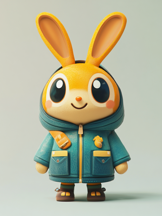 Charming Cartoon Rabbit