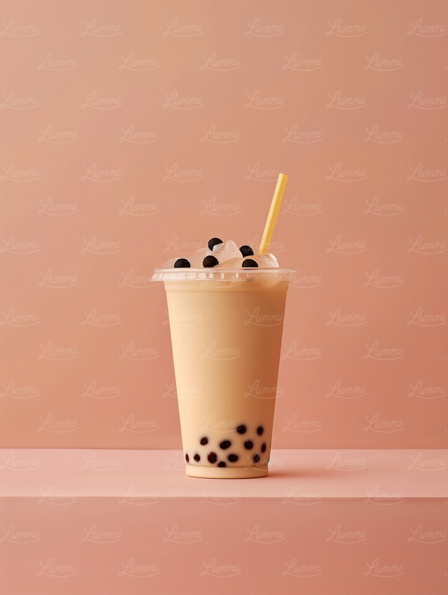 Pastel Pink Bubble Tea Delight