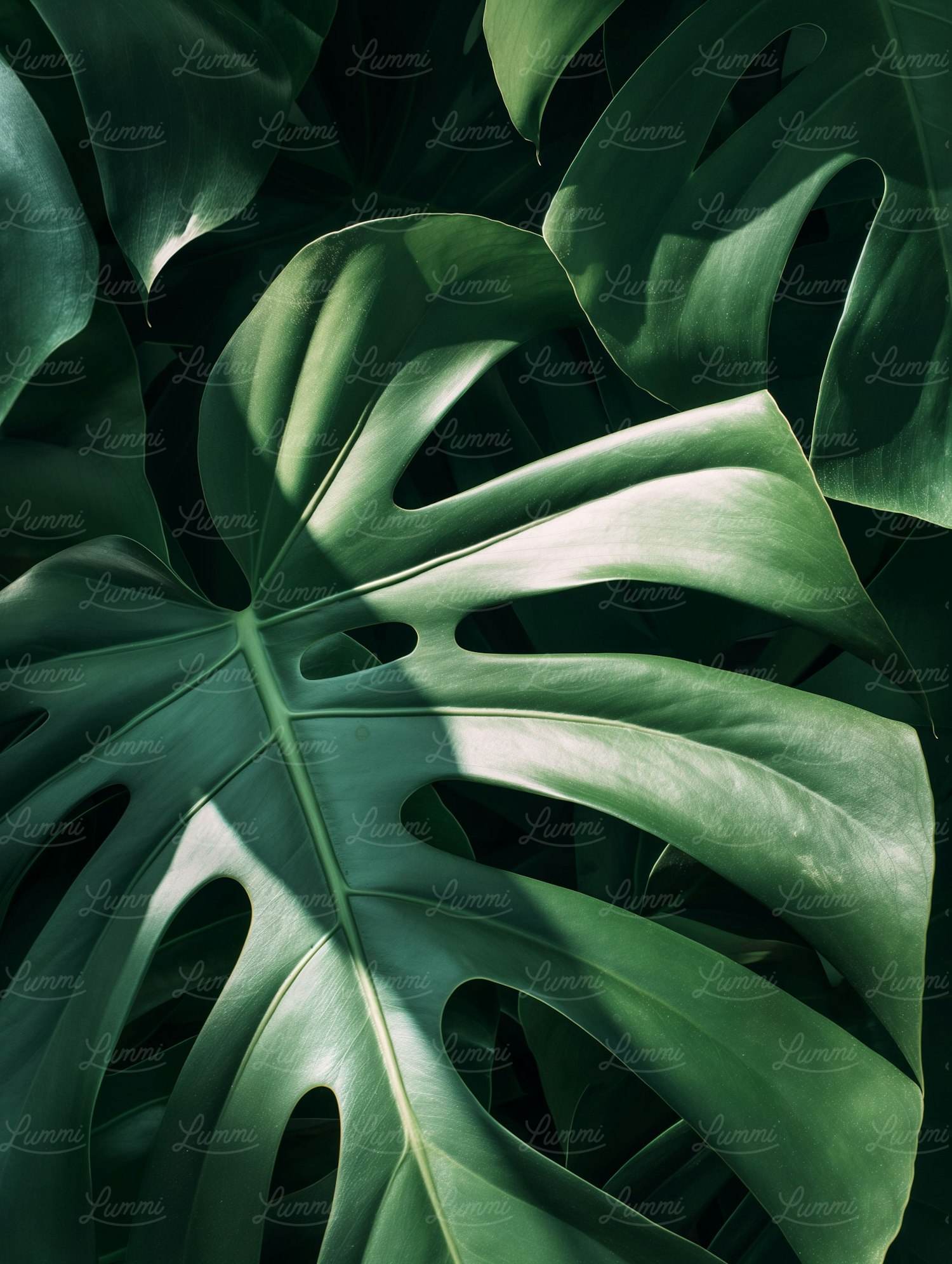 Lush Monstera Leaves