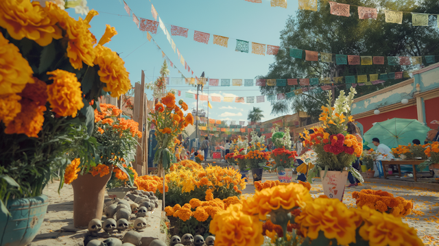 Dia de los Muertos Festival Scene