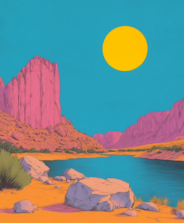 Vibrant Desert Landscape