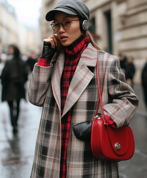 Stylish Woman on City Street