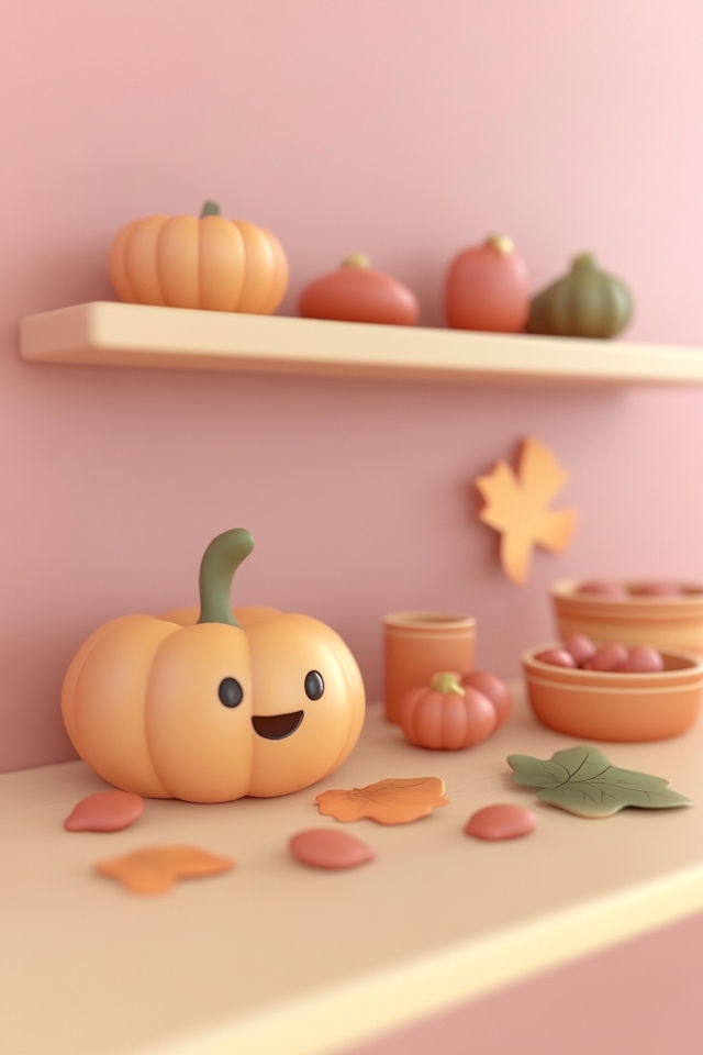 Charming Cartoon Pumpkin