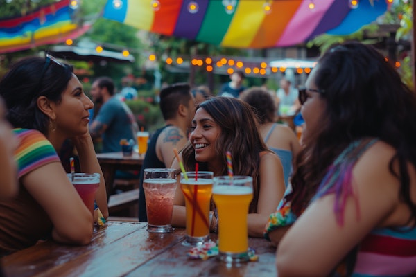 Festive Outdoor Gathering