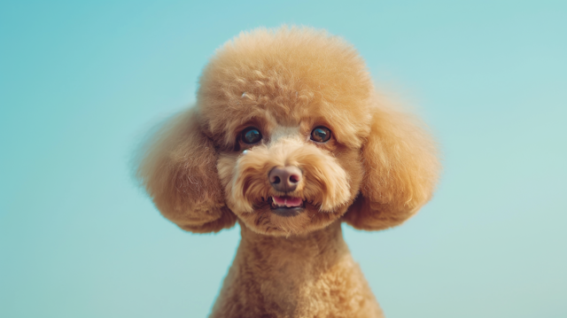 Groomed Apricot Poodle