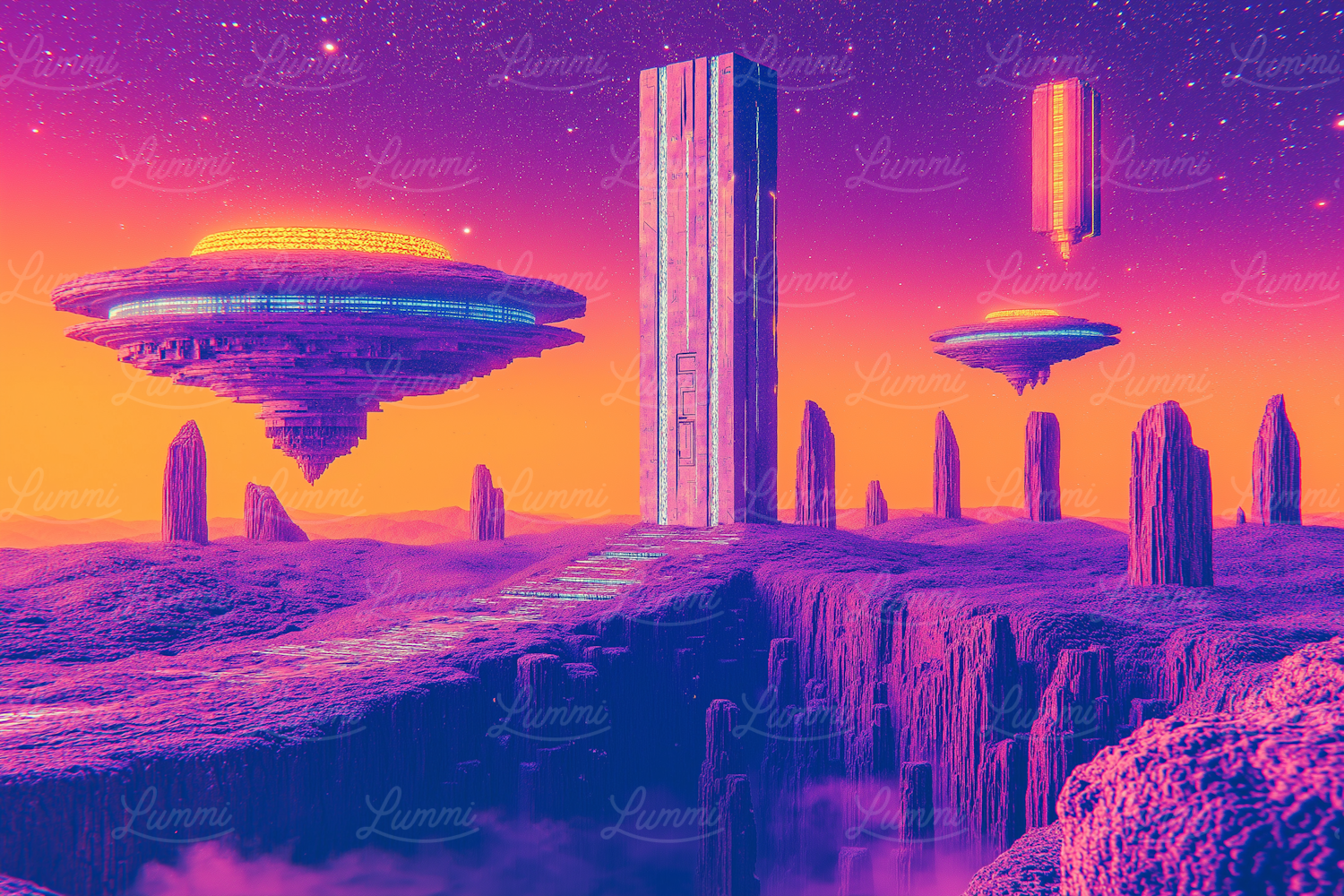 Surreal Extraterrestrial Landscape