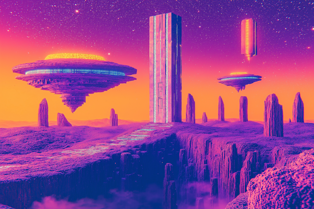 Surreal Extraterrestrial Landscape