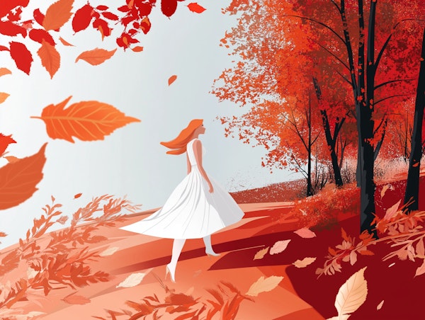 Autumn Walk Illustration