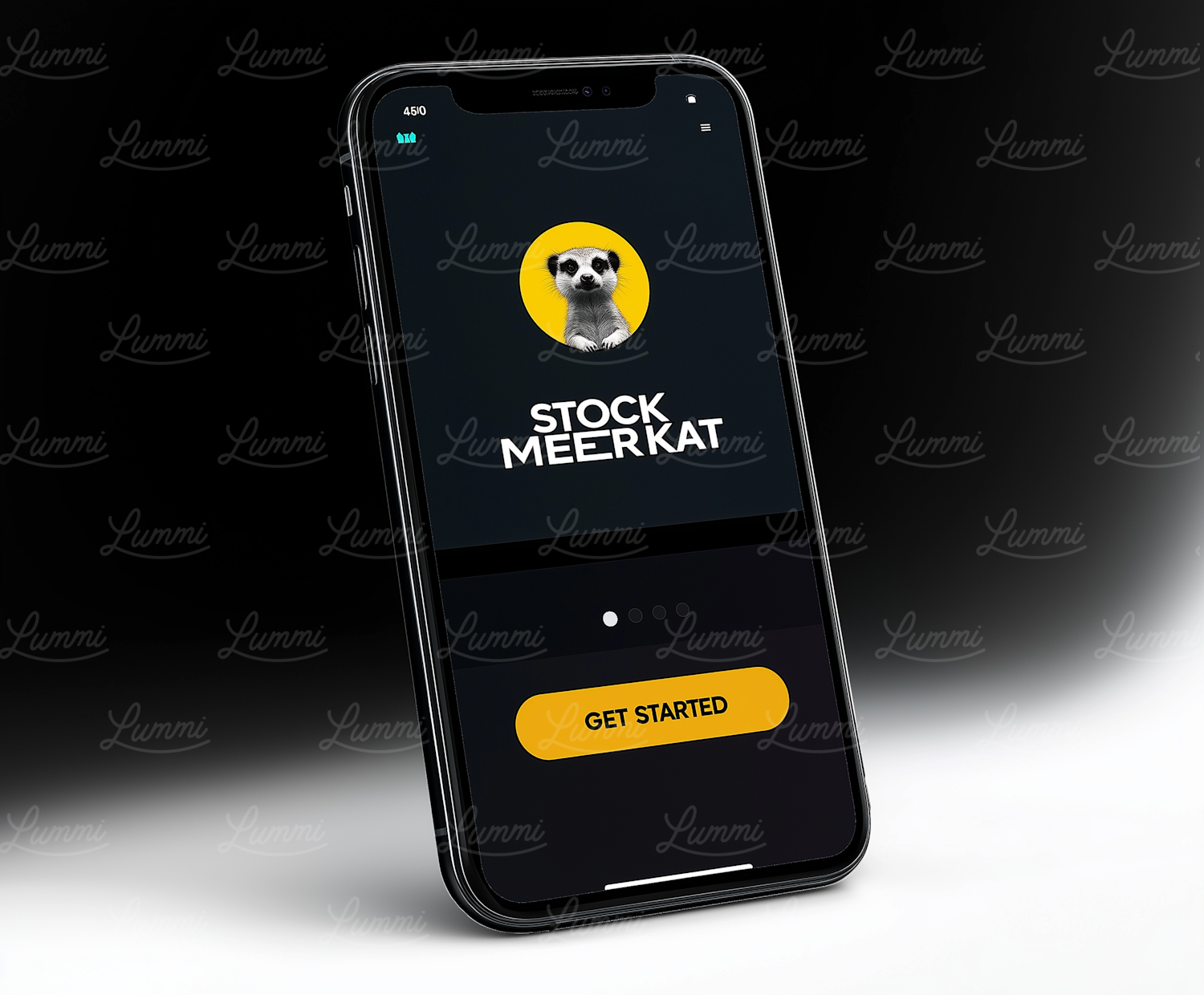 Modern Smartphone with Meerkat Finance App