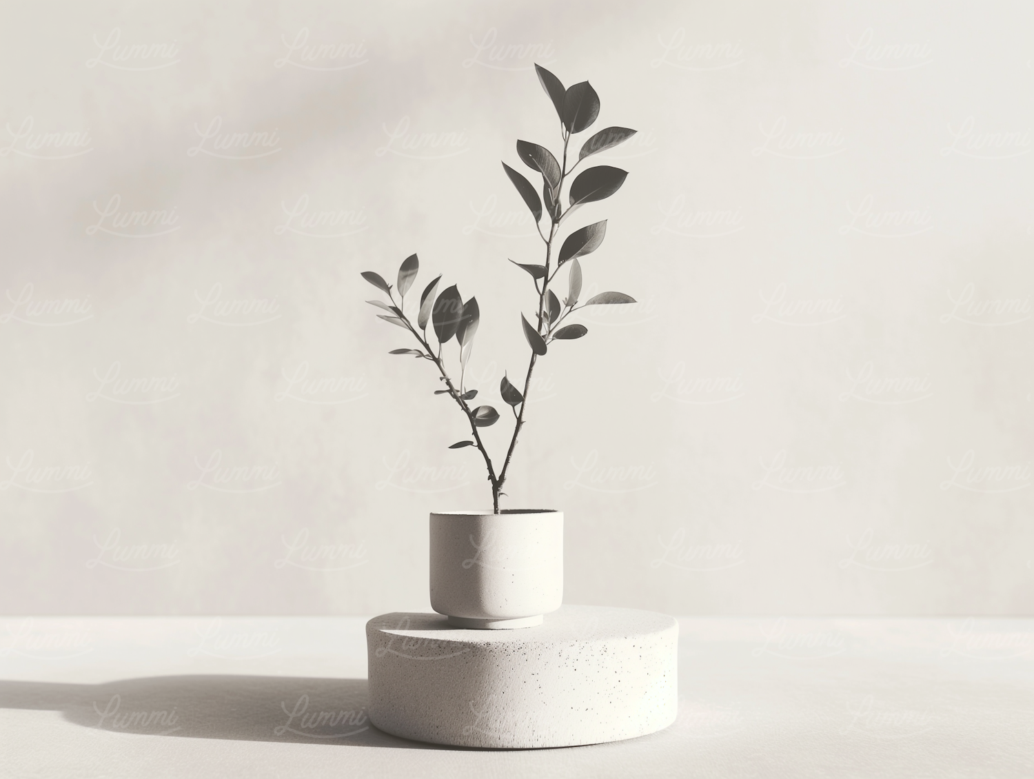 Minimalist Potted Plant Composition