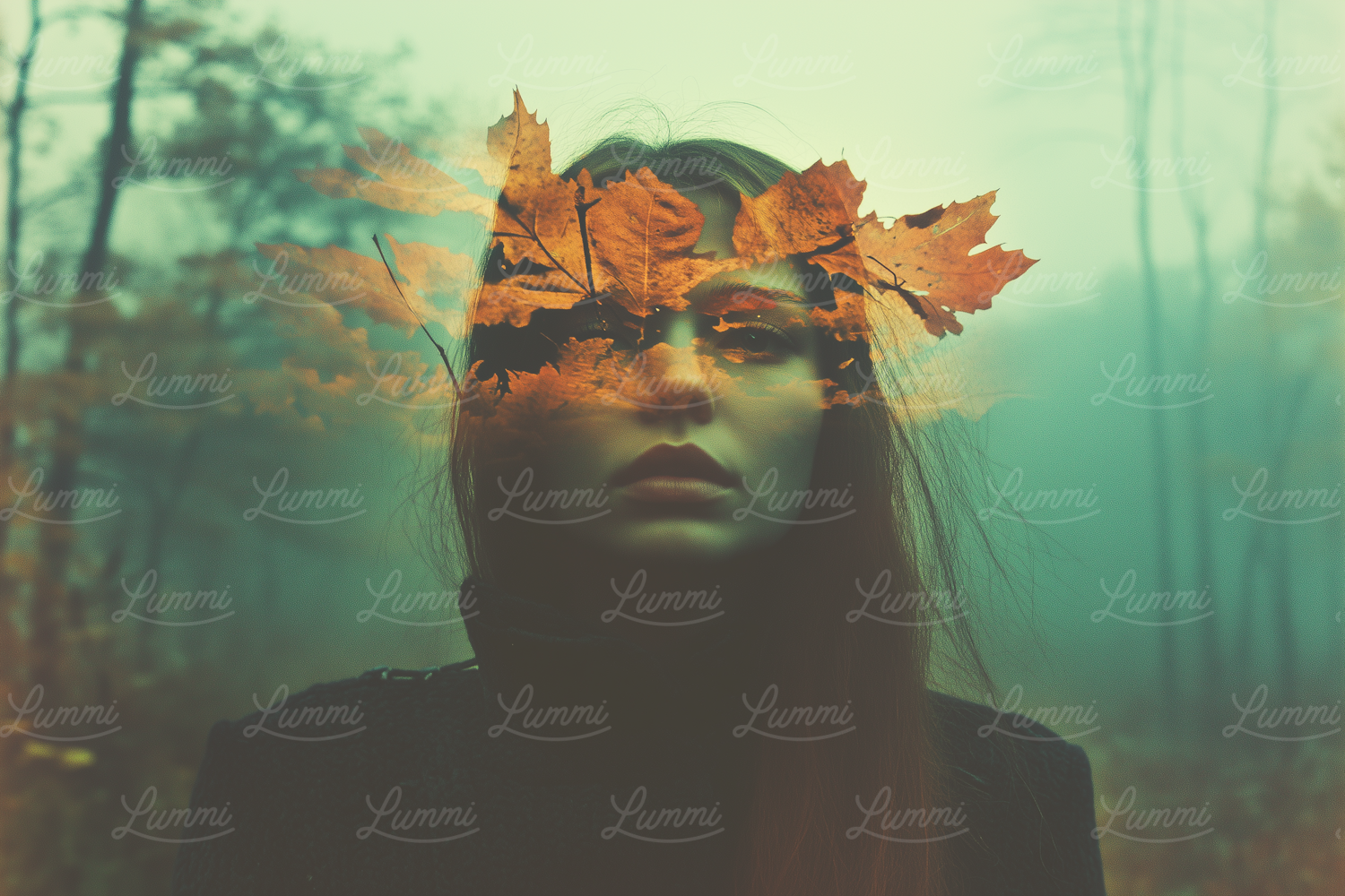 Surreal Autumn Portrait