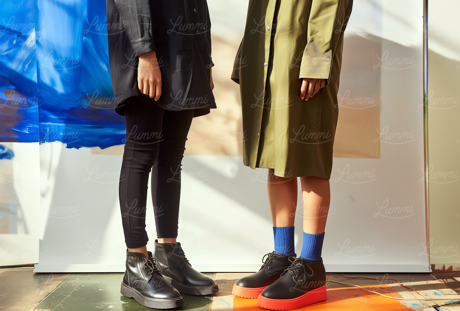 Contrasting Footwear Fashion