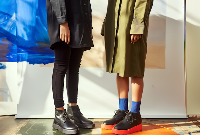 Contrasting Footwear Fashion