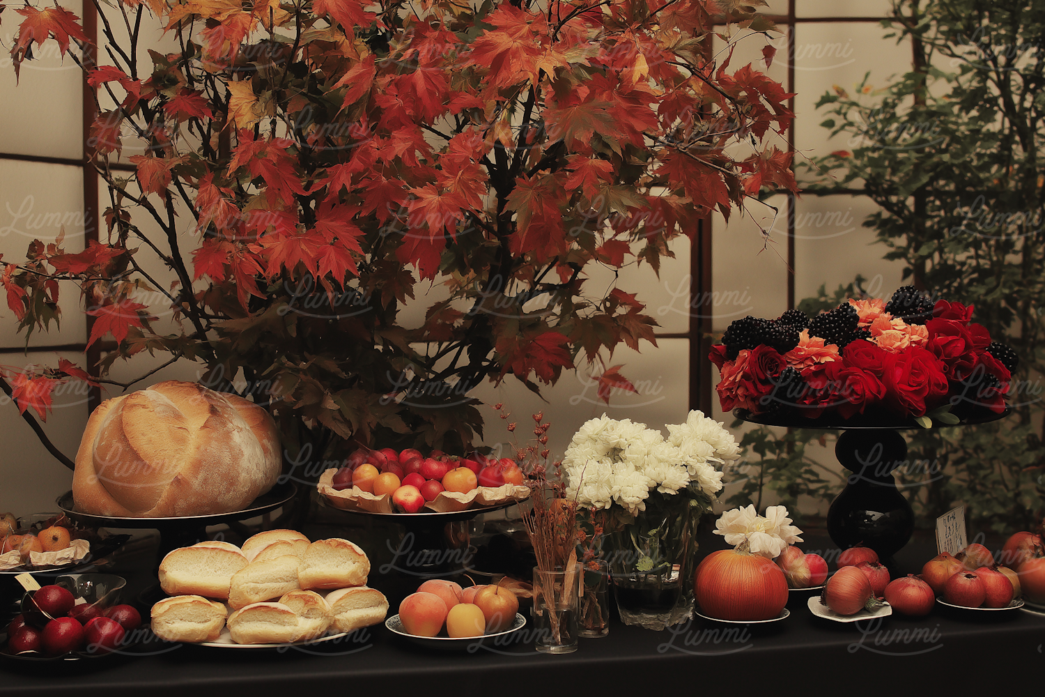 Autumn-Themed Table Setting