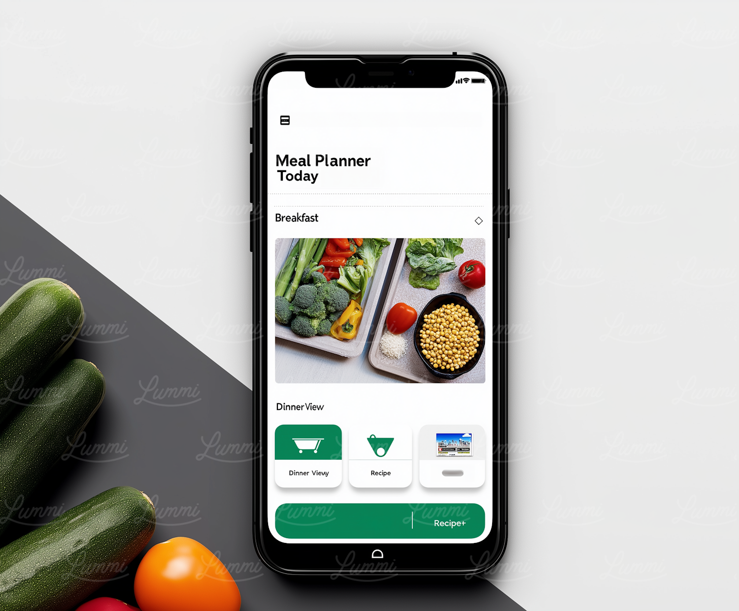 Modern Smartphone Meal Planning App Presentation