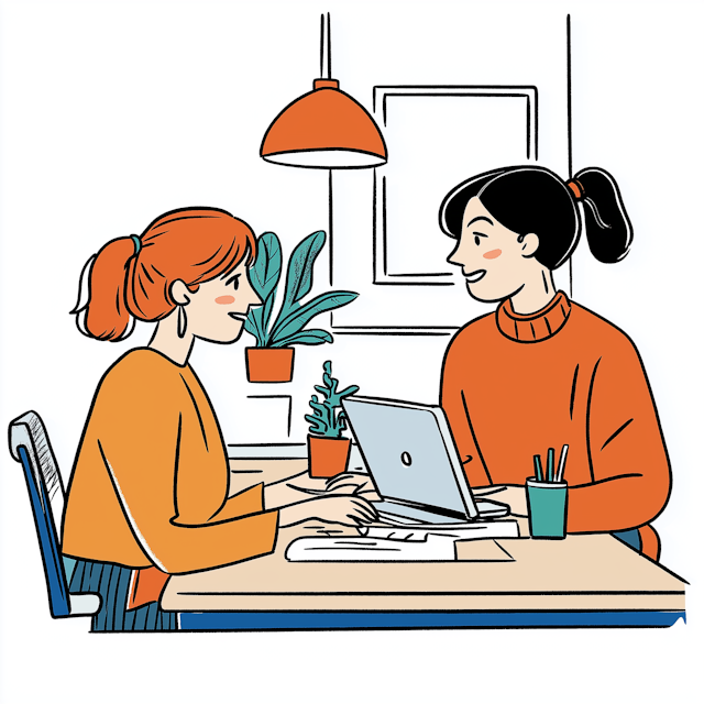 Collaborative Workspace Illustration