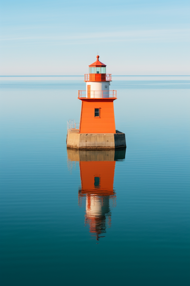 Tranquil Dawn Lighthouse