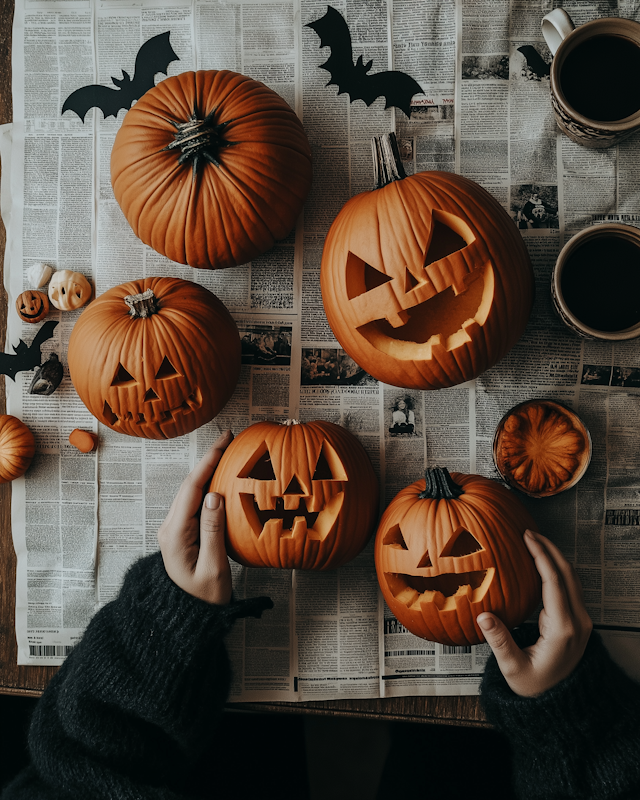 Halloween Pumpkin Arrangement