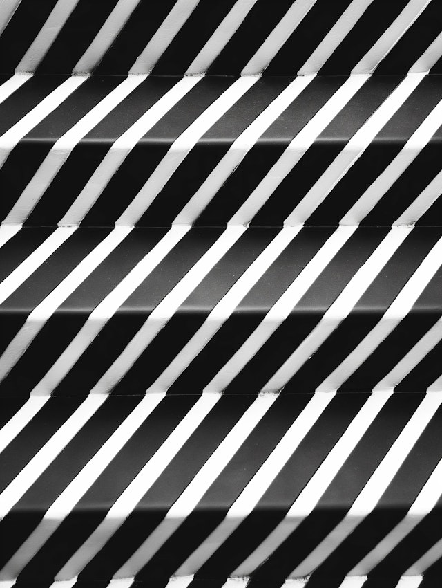 Monochromatic Abstract Striped Pattern