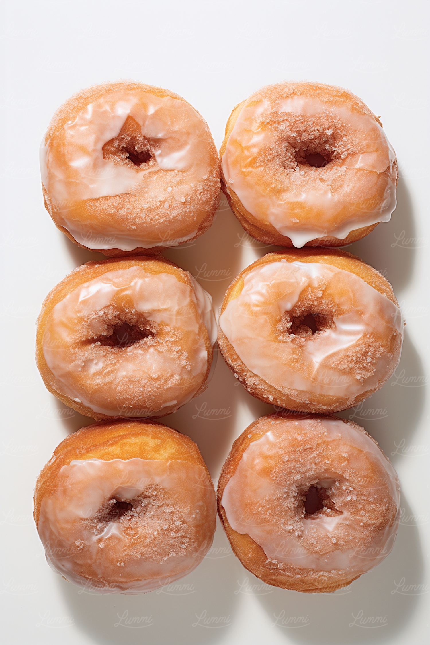 Glossy Glazed Golden Doughnuts