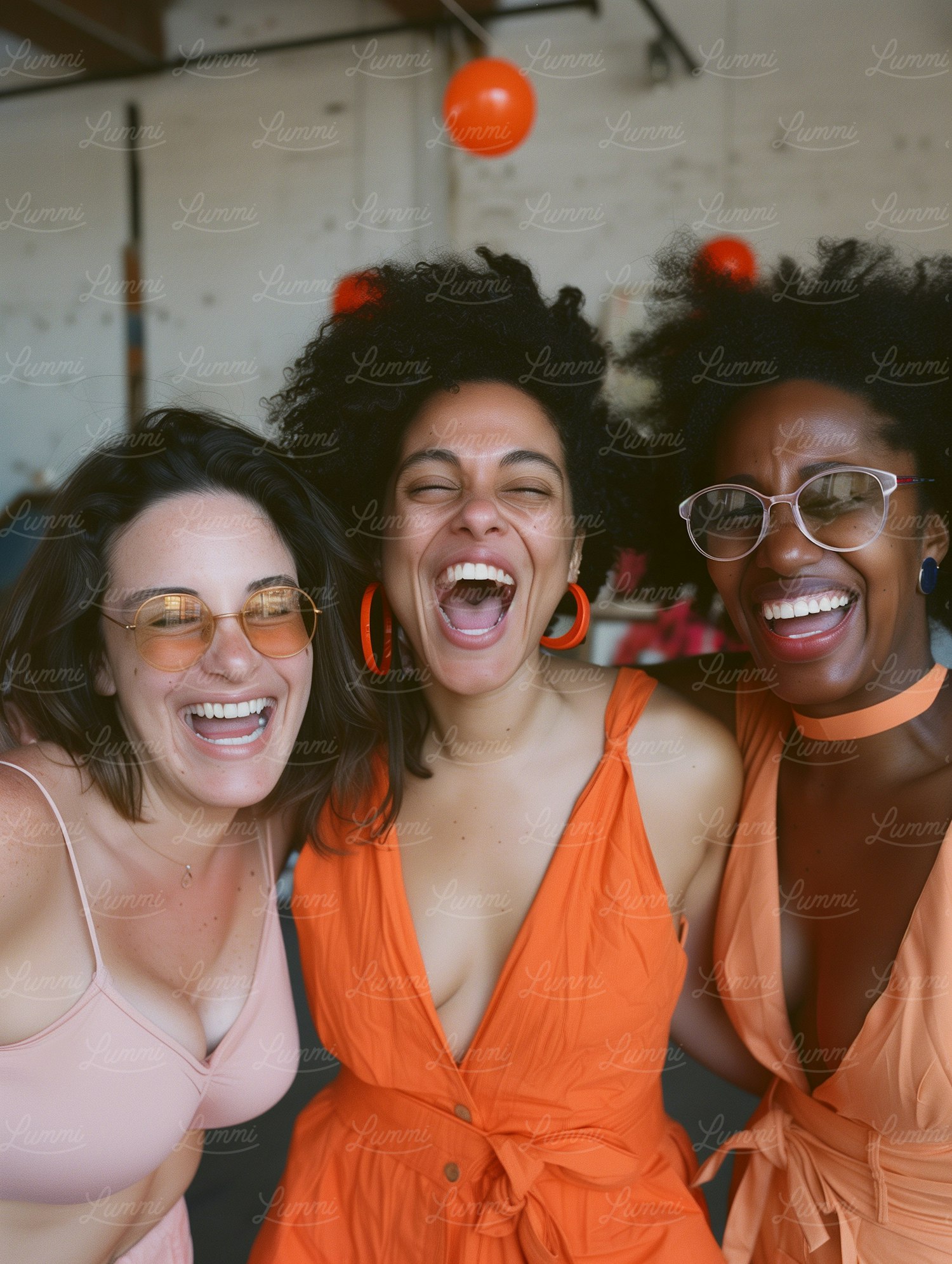 Joyful Women Laughing Together