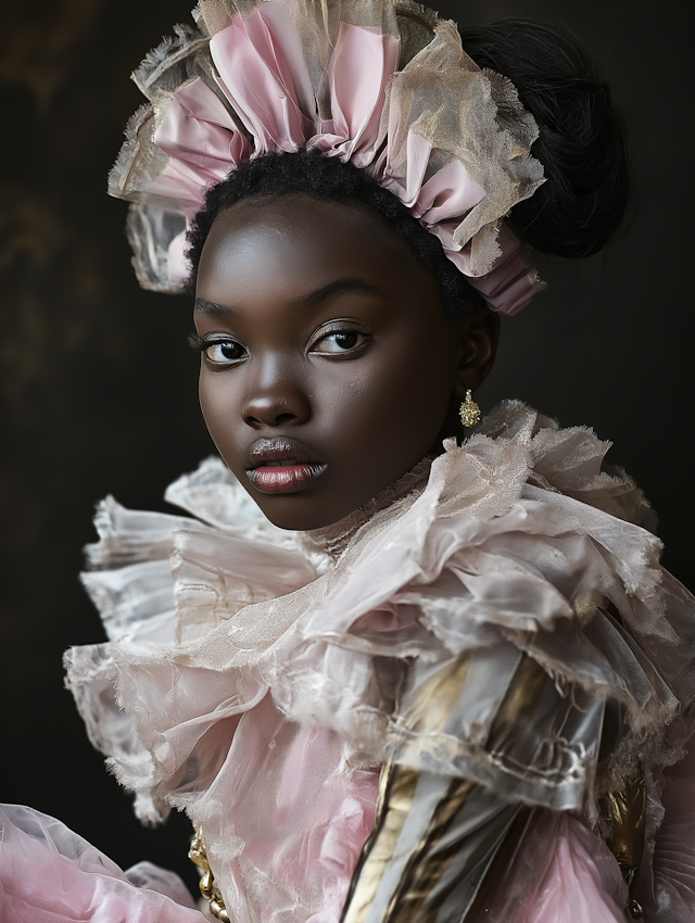 Regal Young Girl in Costume