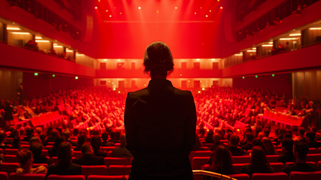 Stage View of Audience with Speaker