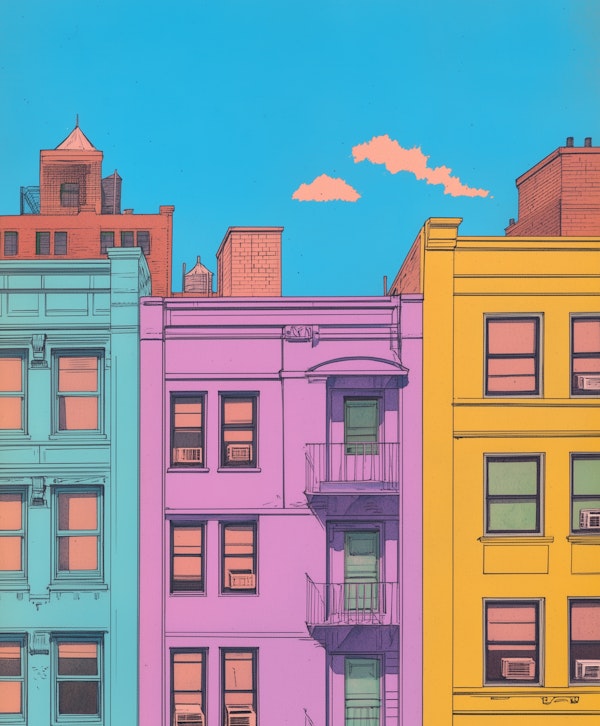 Colorful Urban Buildings