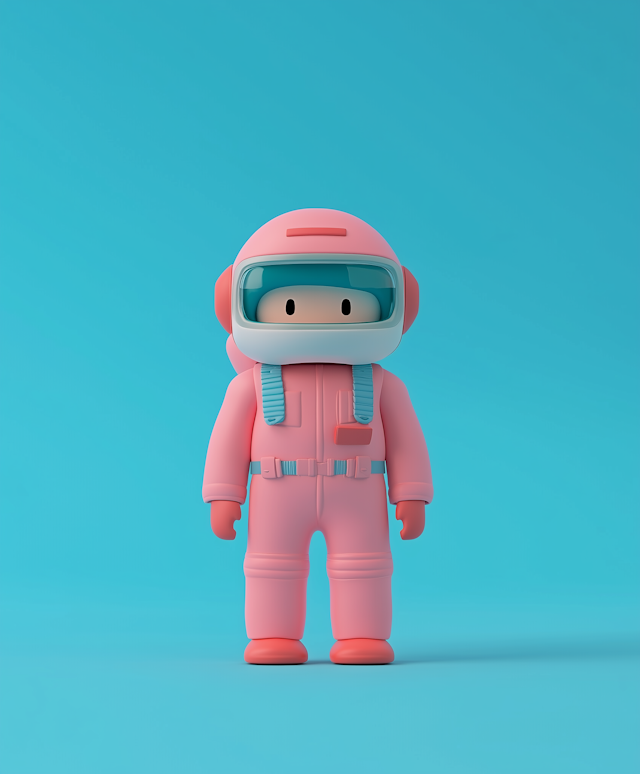 Stylized Astronaut Illustration