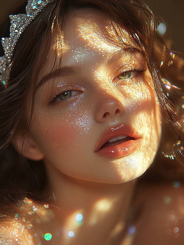 Ethereal Glitter Portrait