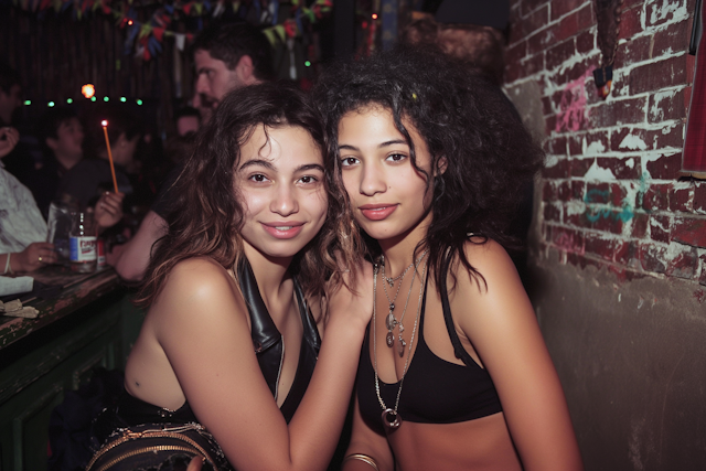 Young Women Enjoying Social Gathering