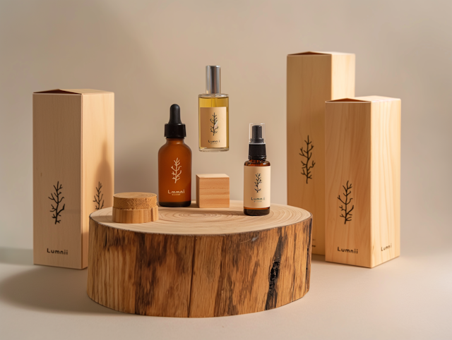 Natural Beauty Products Display